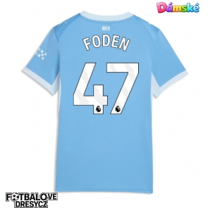Manchester City Phil Foden #47 Dámské Domácí Dres 2026-27 Krátký Rukáv Manchester City Phil Foden #47 Dámské Domácí Dres 2026-27 Krátký Rukáv